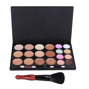 

Professional Portable Cosmetic 15/20/10 Colors Makeup Concealer Cream Cosmetic Palette Gourd Blush Brush