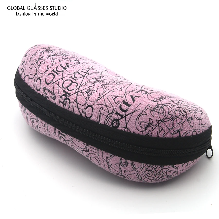 Чехол для солнцезащитных очков с надписью на молнии защитный чехол (розовый)