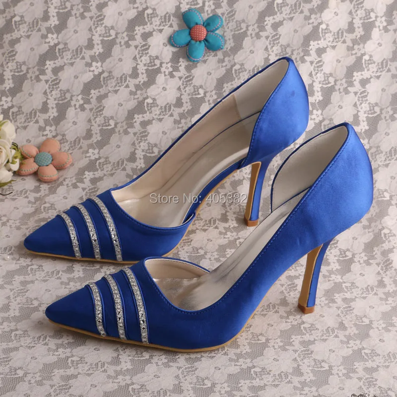 royal blue small heels