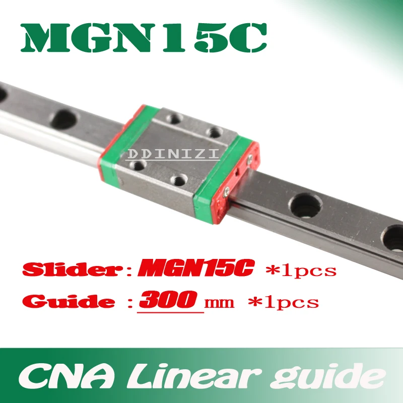 Size : MGN15C 350mm 1set/1pc 15mm Linear Guide MGN15 350 400 450 500 550 Mm Huh-DAOGUI MGN15H Or MGN15C Carriage 3D Printer CNC
