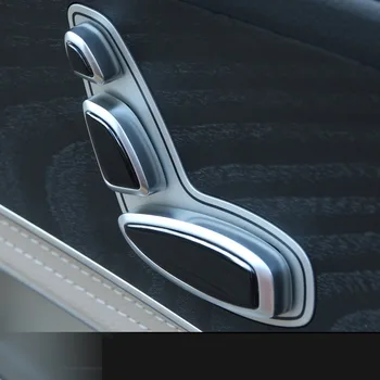 

For Mercedes Benz E Class W213 E200 E300 GLC C Class W205 ABS Gloss Black Seat Button Sequins 2 Styles