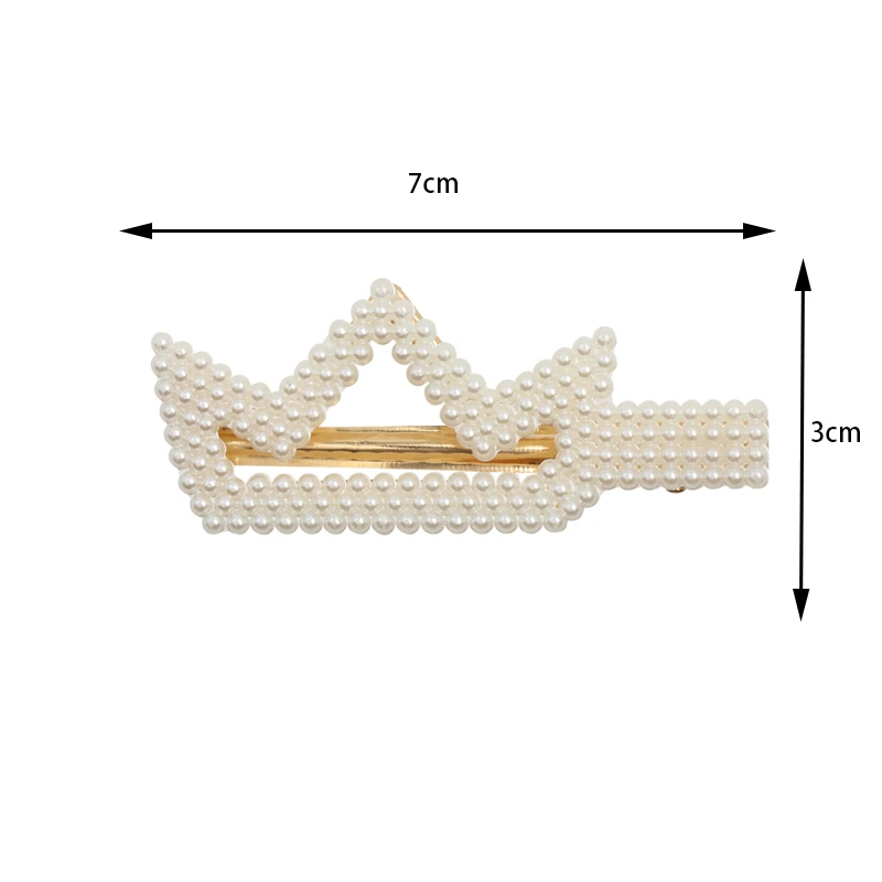 4 шт./партия милые жемчужные заколки для волос для женщин заколки для волос аксессуары для волос Детские заколка в виде короны заколки для волос головной убор