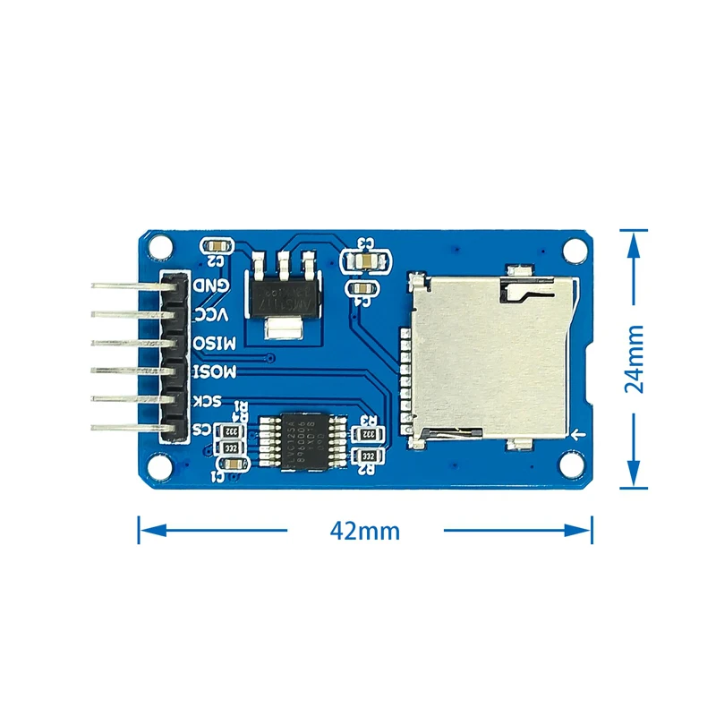 1 шт./лот Micro SD карта Мини TF кард-ридер модуль SPI интерфейсы с преобразователем уровня чип для arduino