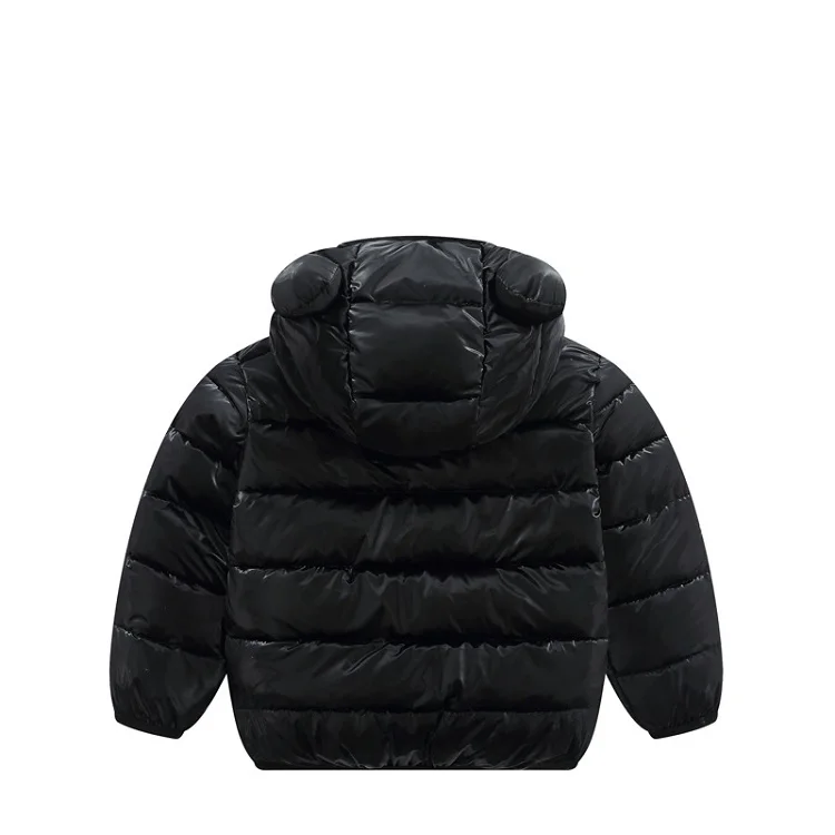 ZJHT/новые детские зимние куртки серебристого цвета для мальчиков и девочек; хлопковые детские парки с ушками медведя; Верхняя одежда; пальто для малышей; детский зимний костюм; LM016