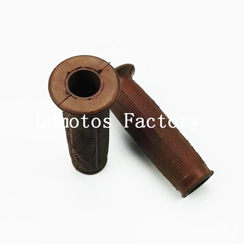 

Retro 1Pair Motorcycle Rubber Handle Grip Use For Ural CJK750 SideCar Motorcycle Case For KC750 K750 R12 R71 M72