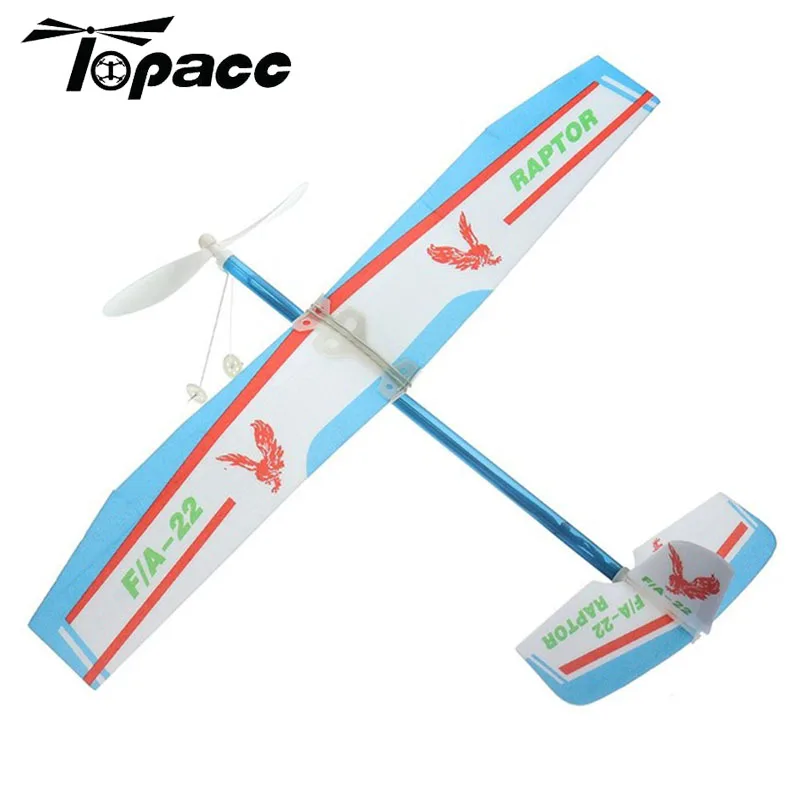 Elastic Rubber Band Powered Airplane DIY Propeller Plane Assemble Toy