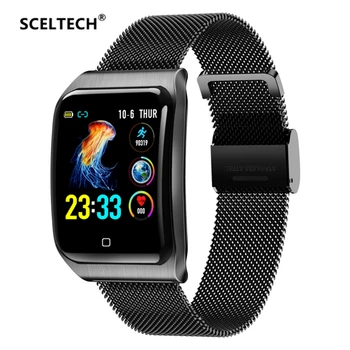 

SCELTECH F9 Metal Smart Watch Men IP68 Waterproof Heart Rate Blood Pressure Sleep Monitor Health Smartwatch For Android iOS
