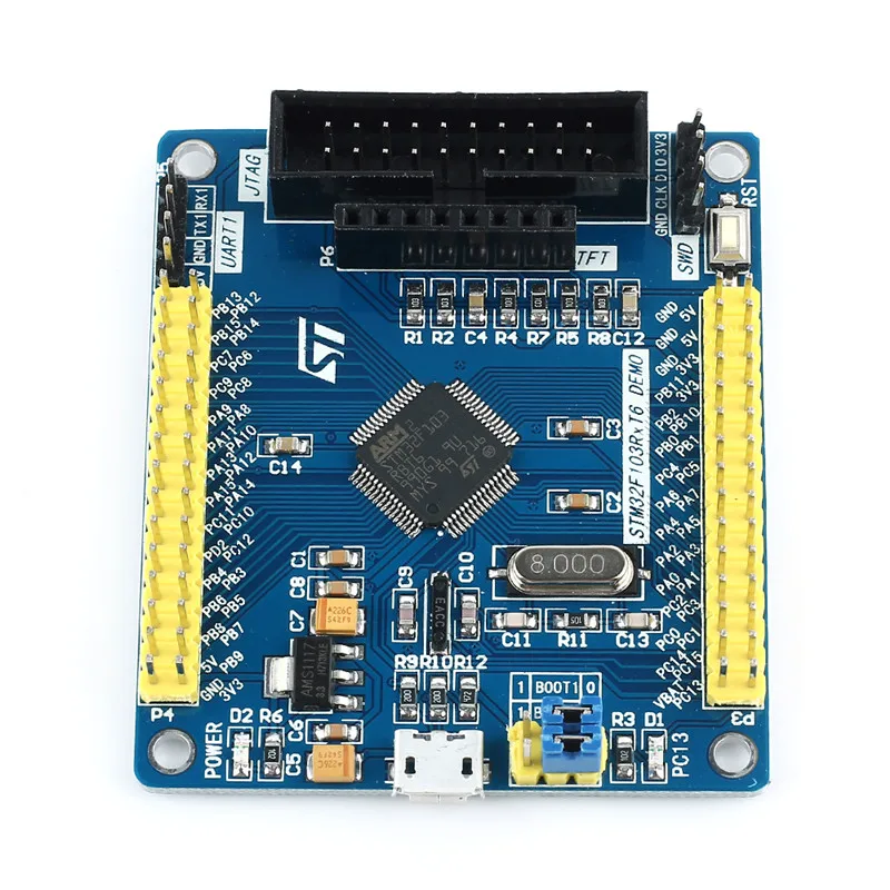 STM32F103RBT6 минимальная системная плата MCU STM32 макетная плата 128K FLASH 20K ram основная плата(ЖК-экран не входит в комплект