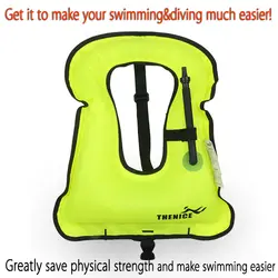 Новые Быстрый надувной спасательный жилет страховочный жилет Подводное плавание погружения костюм комплект для взрослых детей легко