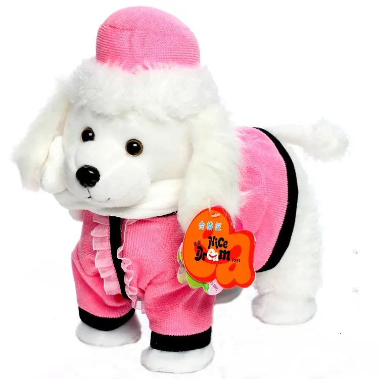 Fashion Electronic toys Teddy dog pet toys for children Walk Sing jouet electronique Musical Interactive Robot Dog Birthday Gift