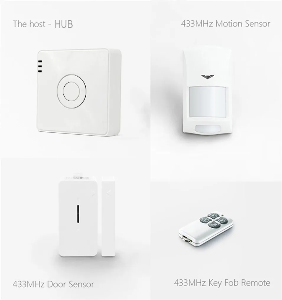 New Broadlink S2-HUB Security Alarm System Kit Detector Motion Sensor Door Window Alarm Remote Control For Smart Home Automation-1