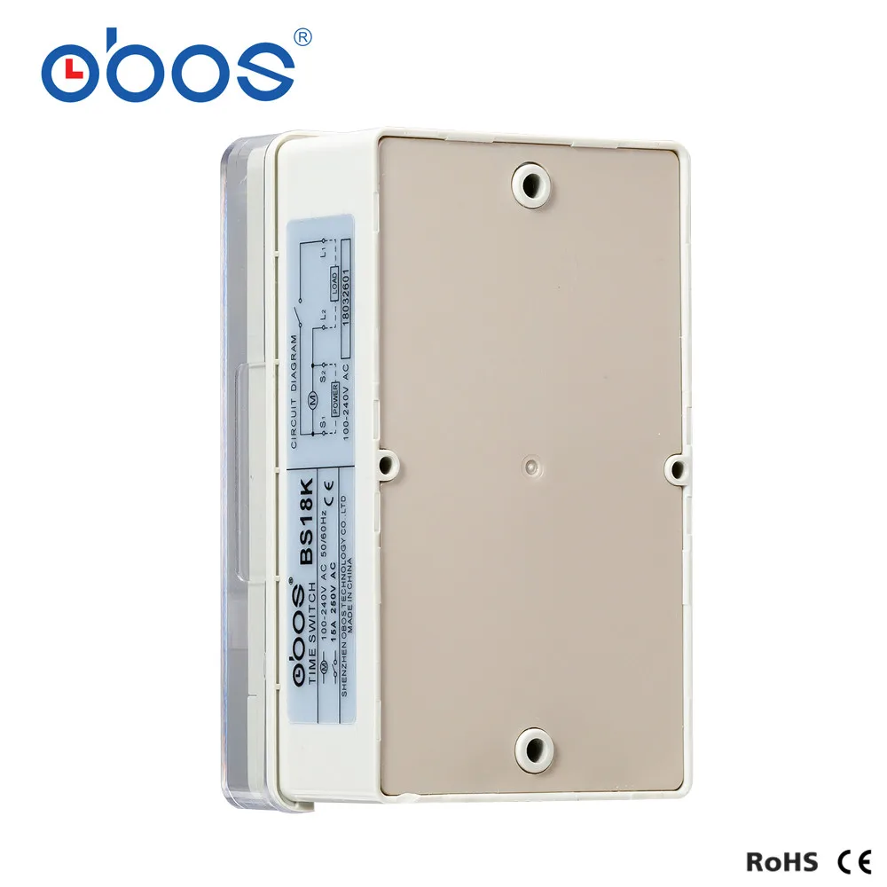 OBOS 50/60 Гц 220 В таймер механический 24 часа переключатель времени с 48 раз ВКЛ/ВЫКЛ в