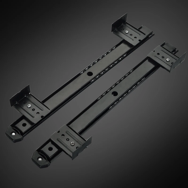 

2 pairs Width 27mm L 35cm 14" Ball Bearing Drawer Slide For Keyboard Pull out Tray Adjustable Hanging Suspension Track