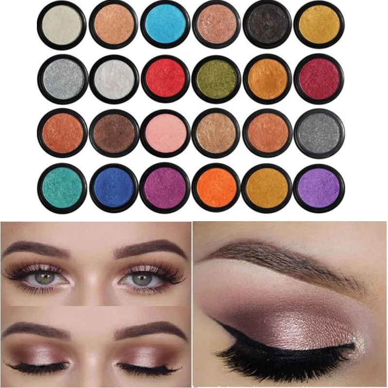 

HZPZ1-Eyeshadow Eye Glitter Shimmer 24 Clors Natural Matte Palette Pigment Eyes Make Up Cosmetic festival face jewels TSLM1