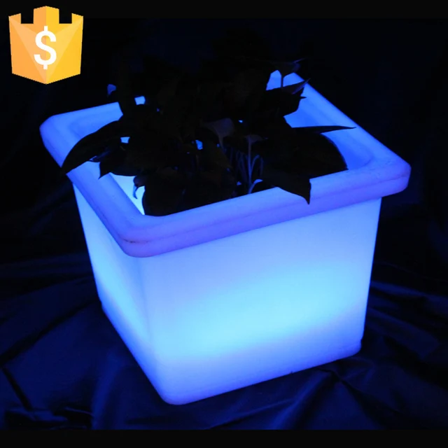 Led Light Pots Lighted Planter Commercial Planters Sk Led Light Pots Lighted Planter Commercial Planters Sk Lf13 L35 5