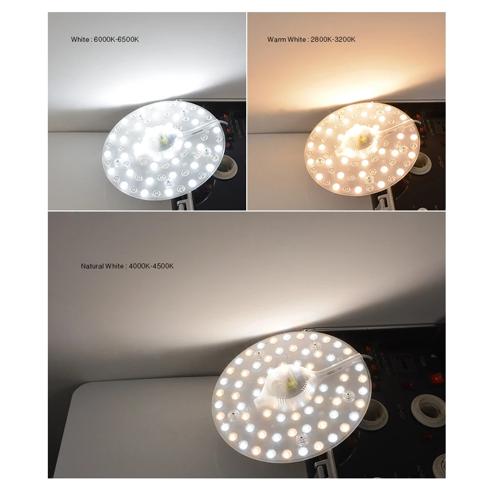 Затемнения светодио дный потолочный светильник модуль 24 Вт 32 Вт 220 В ССТ изменение светодио дный лампа источник пластины заменить 40 Вт 50 Вт CFL люминесцентная лампа, лампа