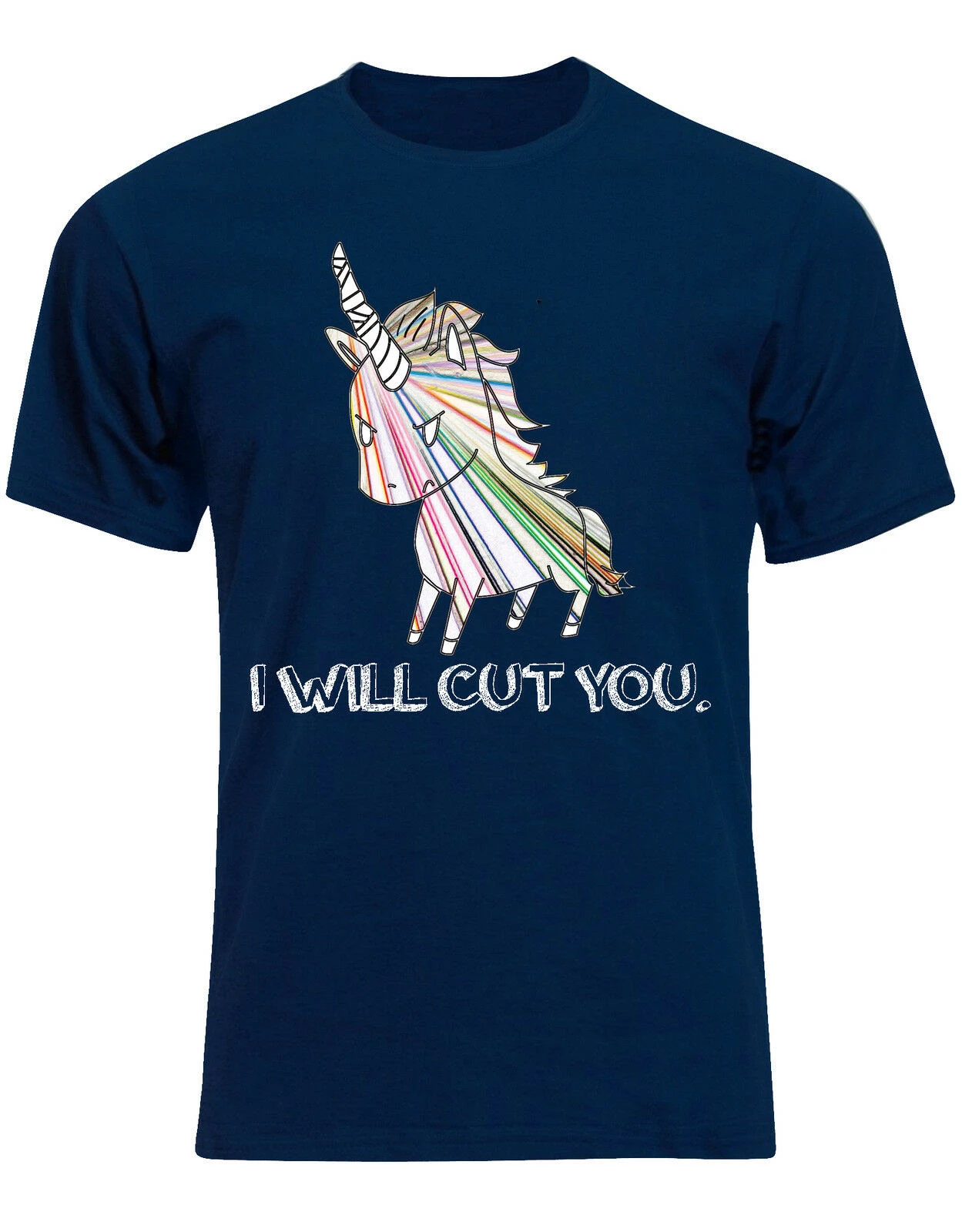 Unicornio "a cortar you trabajo para hombre divertido camiseta AH32 estilo de de los hombres Tee 100% clásico tee mens tee camisas| Camisetas| - AliExpress