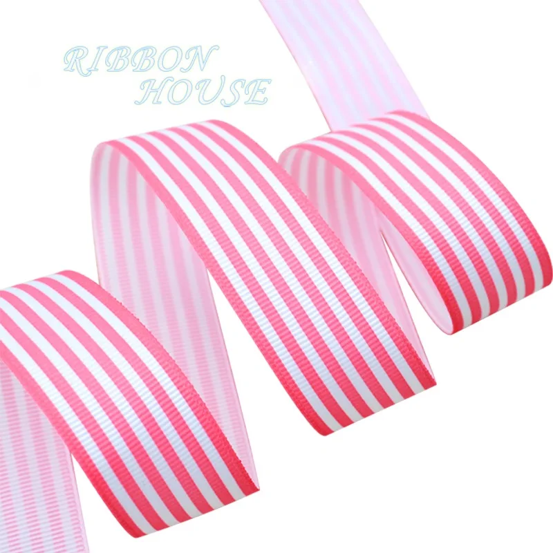 Ribbon (20 yards/lot) 1'' (25mm) Black and White Stripe grosgrain printed gift wrap decoration ribbon decoration,ribbon supplies,wrapping ribbon,grosgrain ribbon