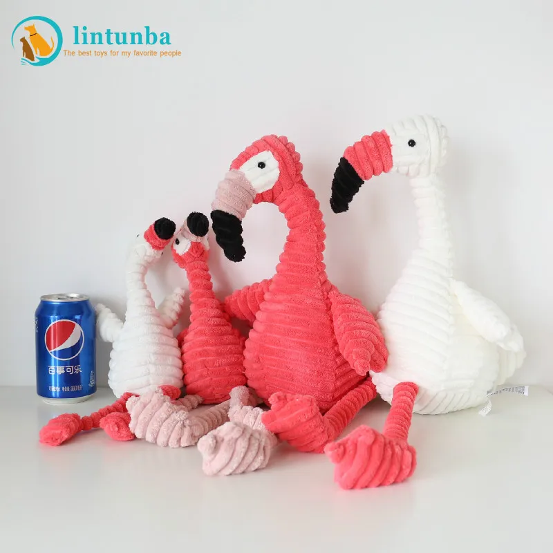 Милая плюшевая игрушка в скандинавском стиле с изображением фламинго, мягкая Вельветовая игрушка ins, мультяшное животное, настоящая птица, подарок для детей
