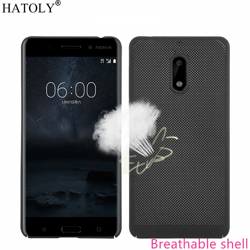 HATOLY дышащий чехол для Nokia 6 ультра-тонкий отвода тепла случаях холодный матовый