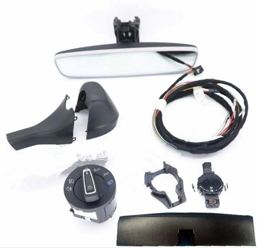

For Auto Dimming Rear View Mirror Auto Headlight Fog Lamp Switch Rain Light Humidity Sensor for VW Golf 7 MK7