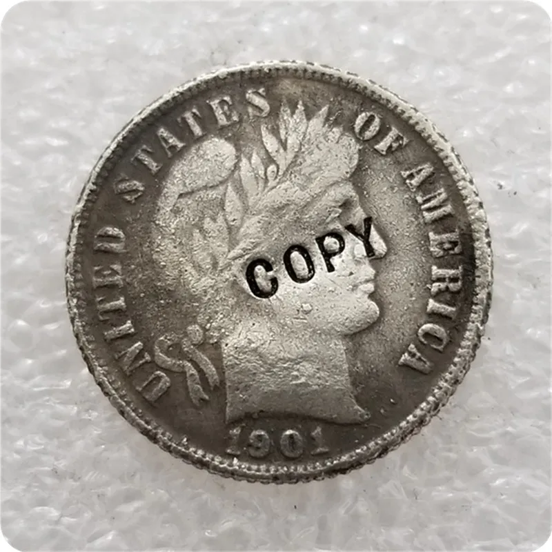 США 1901-S Парикмахерская Liberty Head Dime копия памятных монет-копии монет медаль коллекционные монеты