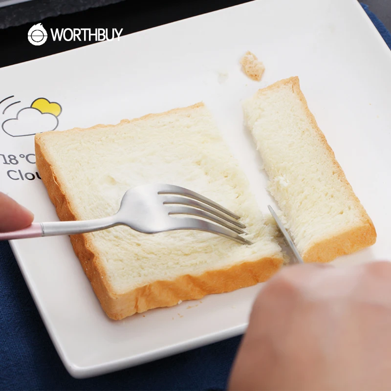 WORTHBUY 4 шт./компл. Западный портативный набор столовых приборов 304 нержавеющая
