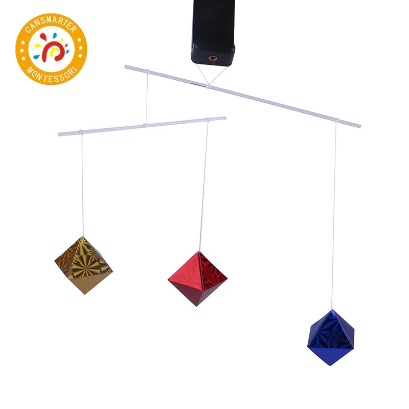 

Montessori Baby Early Educational Bed Decor New Infant Mobile Baby for Newborn Improve Vision Octahedron
