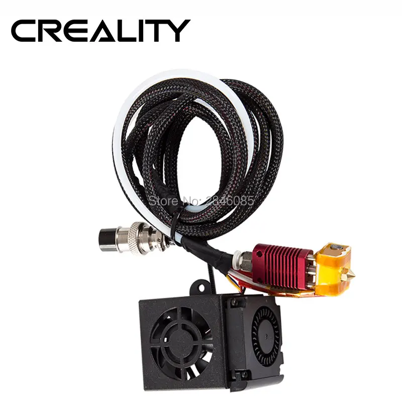 Creality 3D كامل تجميعها الطارد مجموعات مع 2 قطعة المشجعين غطاء مروحة الهواء اتصالات فوهة أطقم ل CR-10 سلسلة 3D طابعة أجزاء Creality 3D كامل تجميعها الطارد مجموعات مع 2 قطعة المشجعين غطاء مروحة الهواء اتصالات فوهة أطقم ل CR-10 سلسلة 3D طابعة أجزاء