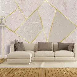 Украшение текстильные обои скандинавские минималистичные золотые линии геометрические абстрактные мраморные фоновые стены