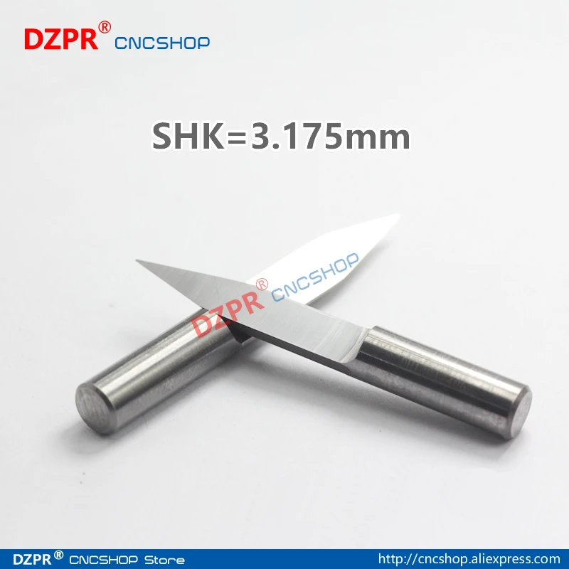 

3.175mm Flat Bottom Engraving Bits Carved embossed carving tool Computer carving cutter Precise CNC Router Tools V Cutting