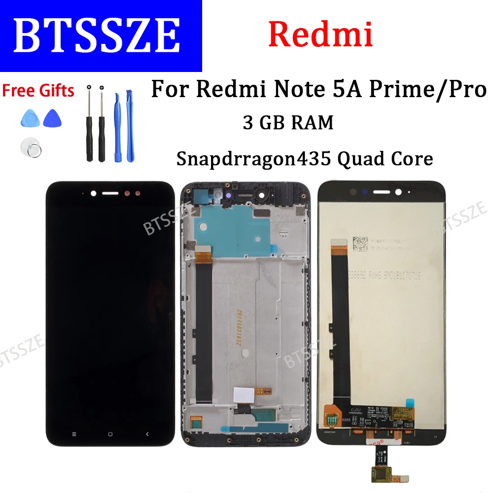 Для Xiaomi Redmi Note 5A премьер/Pro 5 ''ips ЖК дисплей Дисплей + панель сенсорного экрана