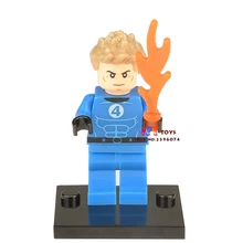 50 шт. супергерой человеческий факел строительные блоки, друзья для девочек мальчиков детские игрушки