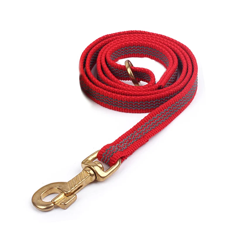 110cm Nylon Dog Leash New Material Anti Skid Copper Hook Medium Large