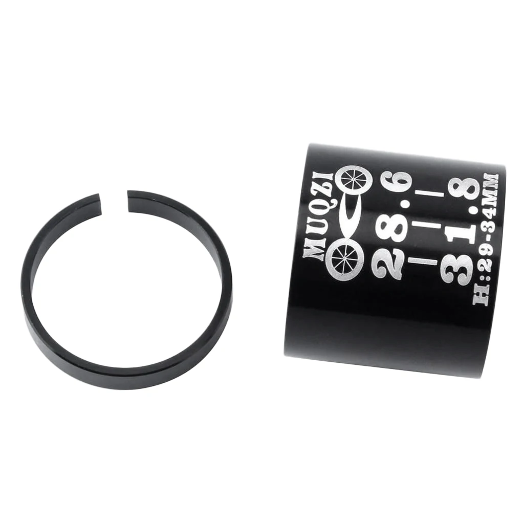 Universal 28.6mm To 31.8mm Alloy Bike Ahead Handlebar Stem Shim / Reducer Fork Steerer