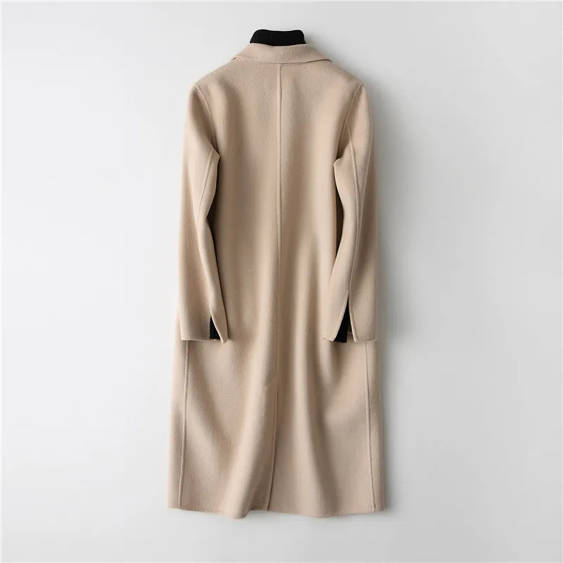 38052 2018 Maylooks Fourrure bleu Beige Manteau camel Mode Nouvelle De dAqxYqRa