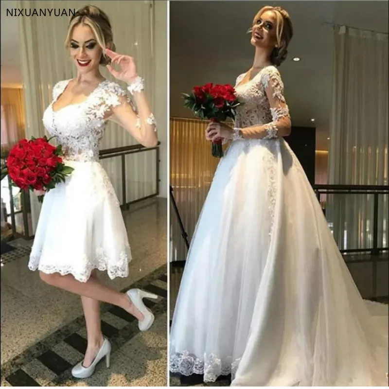 Best Price 2020 Baljurk 2 In 1 Trouwjurken Afneembare Trein Kant Applicaties Parels Bruidsjurken Vestido De Novias Robe De mariee Best Price 2020 Baljurk 2 In 1 Trouwjurken Afneembare Trein Kant Applicaties Parels Bruidsjurken Vestido De Novias Robe De mariee