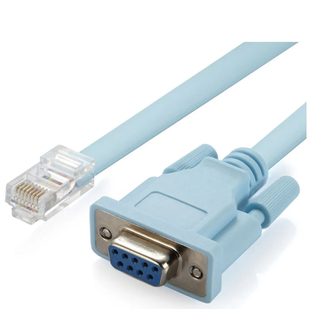 Cat5 Ethernet к Rs232 DB9 COM порт Серийный женский кабель Высокое качество RJ 45 DB сетевой