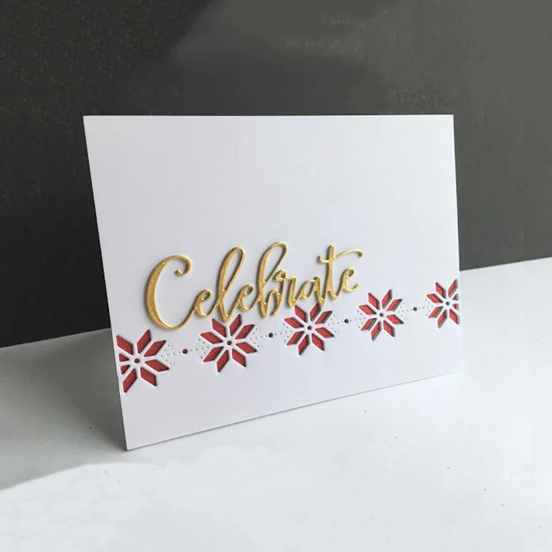 

JC Metal Cutting Dies for Scrapbooking Stencil Craft Cut Die 2019 Celebrate Album Embossing Folder Cards Maker Photo Template