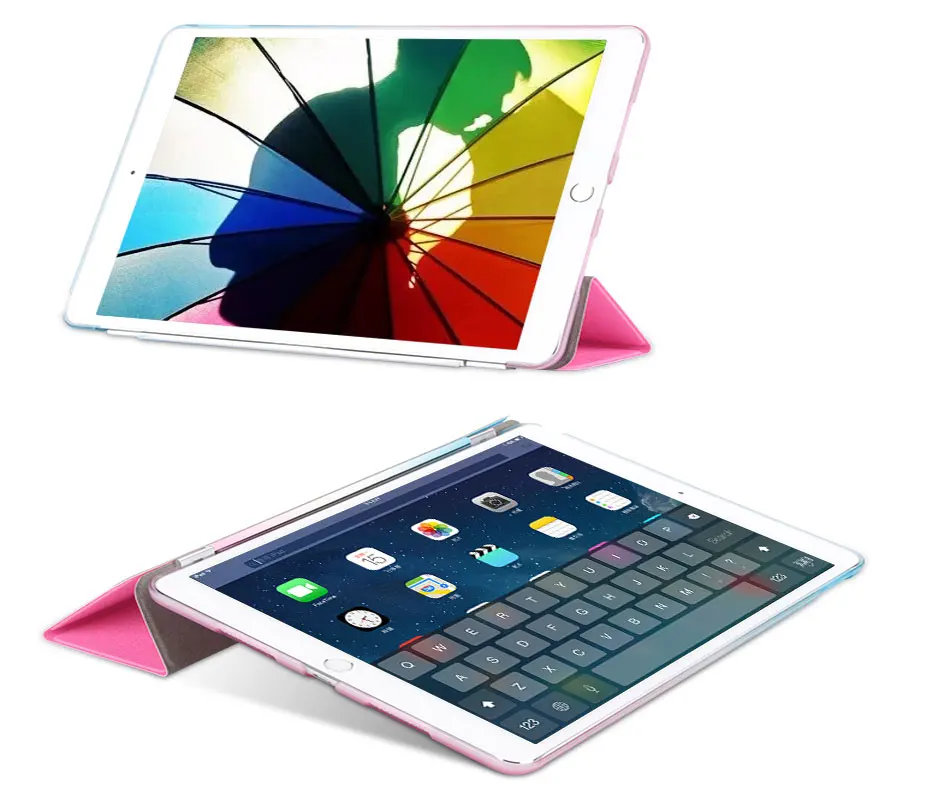 Rainbow Tablets Case For iPad Pro 10.5 iPad Air 3 10.5 2019 Color Pattern Smart Tri-folded Tablet Cover For iPad Pro 10.5 Cases-10