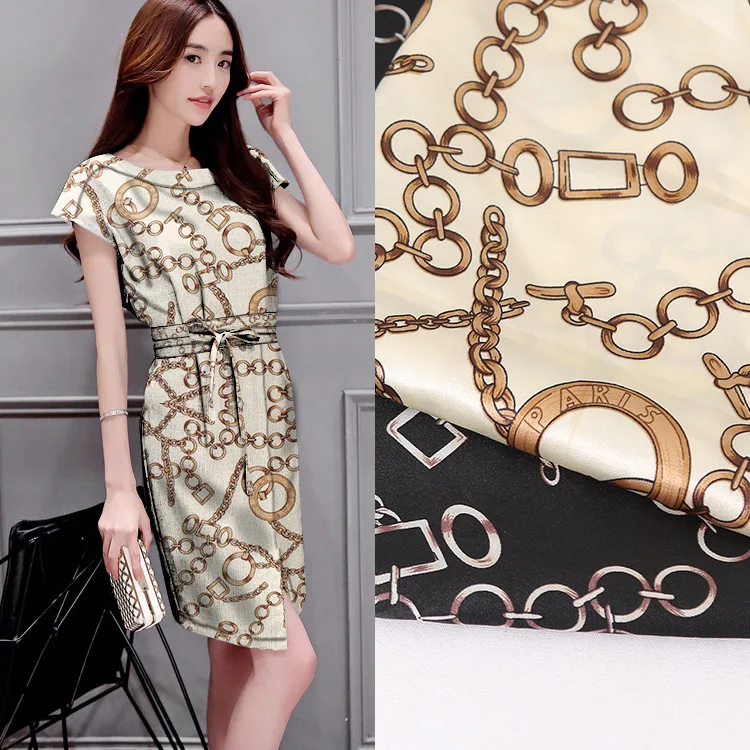 150 cm stretch satin printed fabric twill print satin fabric material
pajamas dress scarf stretch fabric wholesale cloth