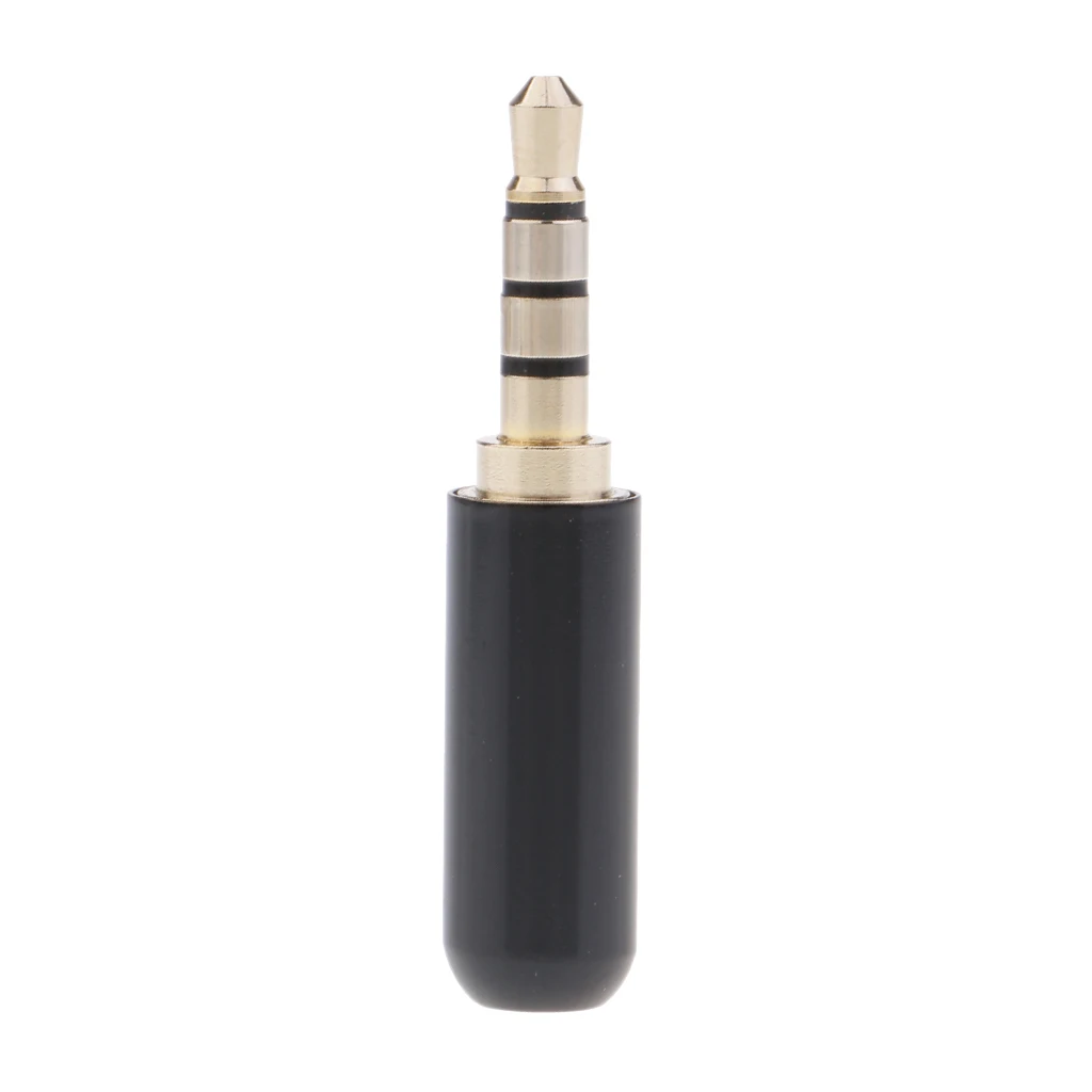 4 Pole 3.5mm Male Repair headphone Jack Audio Soldering Headset Connector DIY Metal Plated Solder Wire Connector