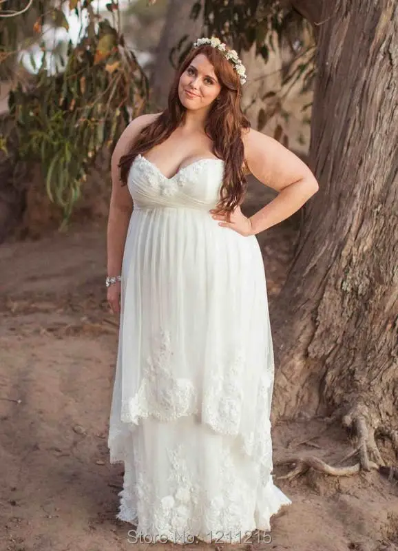 country style plus size wedding dresses