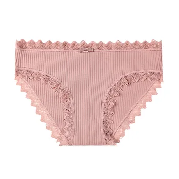 

2018 New Pattern Sexy Panties Low-waisted Pure Cotton Ma'am Underpants Package Hip Pants Women Cute Underwear Briefs