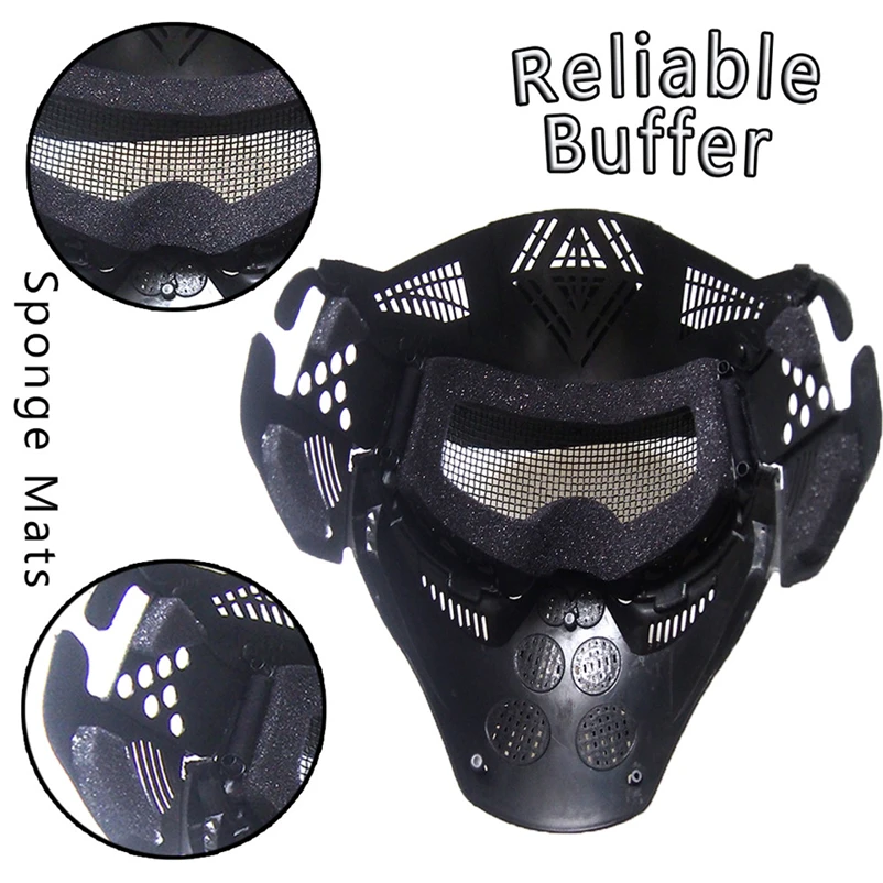 Велоспорт маска Активированный уголь тактическая металлическая сетка CS маски пыленепроницаемый горный велосипед Спорт Велоспорт маски
