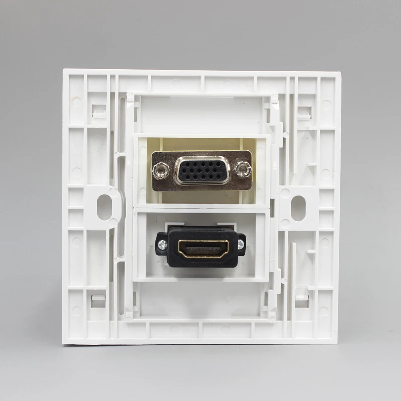 HDMI1.4 VGA настенные тарелки 86 мм Выход Женский лицевой панели разъем для DVD проектор Ноутбук