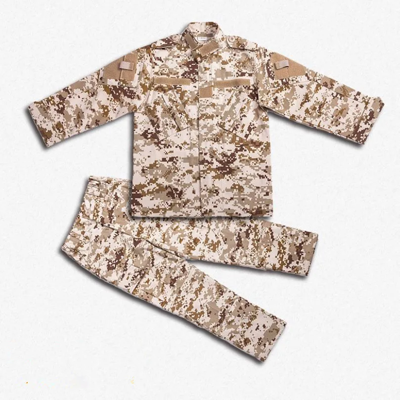 

Children Camouflage Sets 2019 Baby Boys Girls Clothes Fashion Army Uniform Sports Kids Set Tracksuit Hunting Clothes Unisex Y417