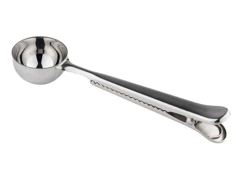 Stainless Steel Coffee Spoon Clip Coffee Tea Measuring Spoon Scoop with Bag Clip Kitchen Accessories Gold Silver Color (9)