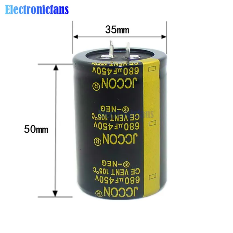 Алюминий электролитический конденсатор 450 V 680 мкФ 33X50 мм высокой частоты с низким ESR 450V680uF 33*50 мм через отверстия конденсатора черное золото