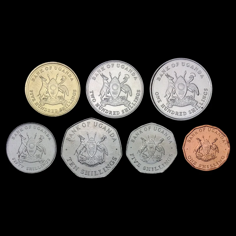 7 шт. Уганда монета оригинальной монеты не распространяются|coin|coins originalcoin coins |